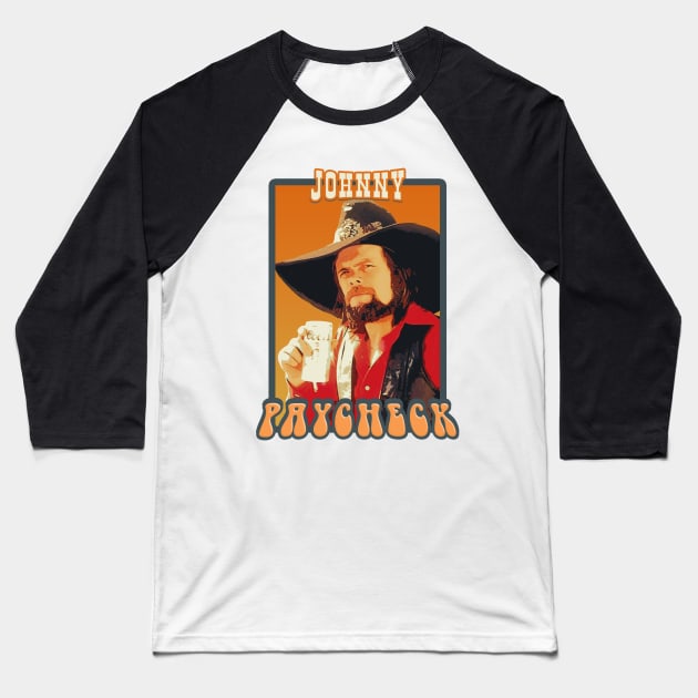 Johnny Paycheck // Retro Baseball T-Shirt by Mandegraph